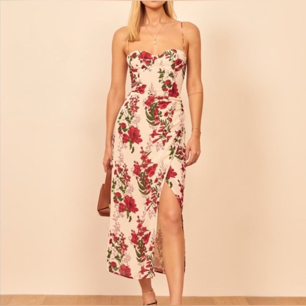 Reformation Kourtney Dress Petites in Georgette